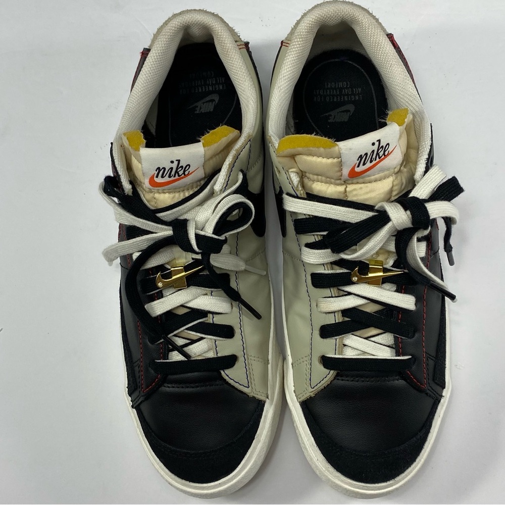 NIKE Blazer Low ‘77 Premium Men’s Shoes Size:9 Leather Multicolor DH 4370-001 - Picture 8 of 13